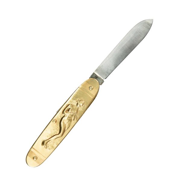 COUTEAU COURSOLLE PETIT VENUS 1 PIECE MANCHE LAITON - 125V – Image 2