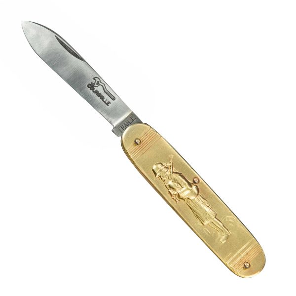 COUTEAU COURSOLLE MOYEN BINIOU FILEUSE 1 PIECE  MANCHE LAITON - 218