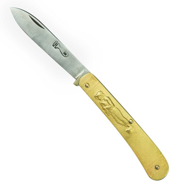 COUTEAU COURSOLLE MOYEN CABRETTE FILEUSE 1 PIECE  MANCHE LAITON - 260