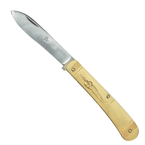 COUTEAU COURSOLLE MOYEN CHASSEUR TENNIS 1 PIECE  MANCHE LAITON - 260