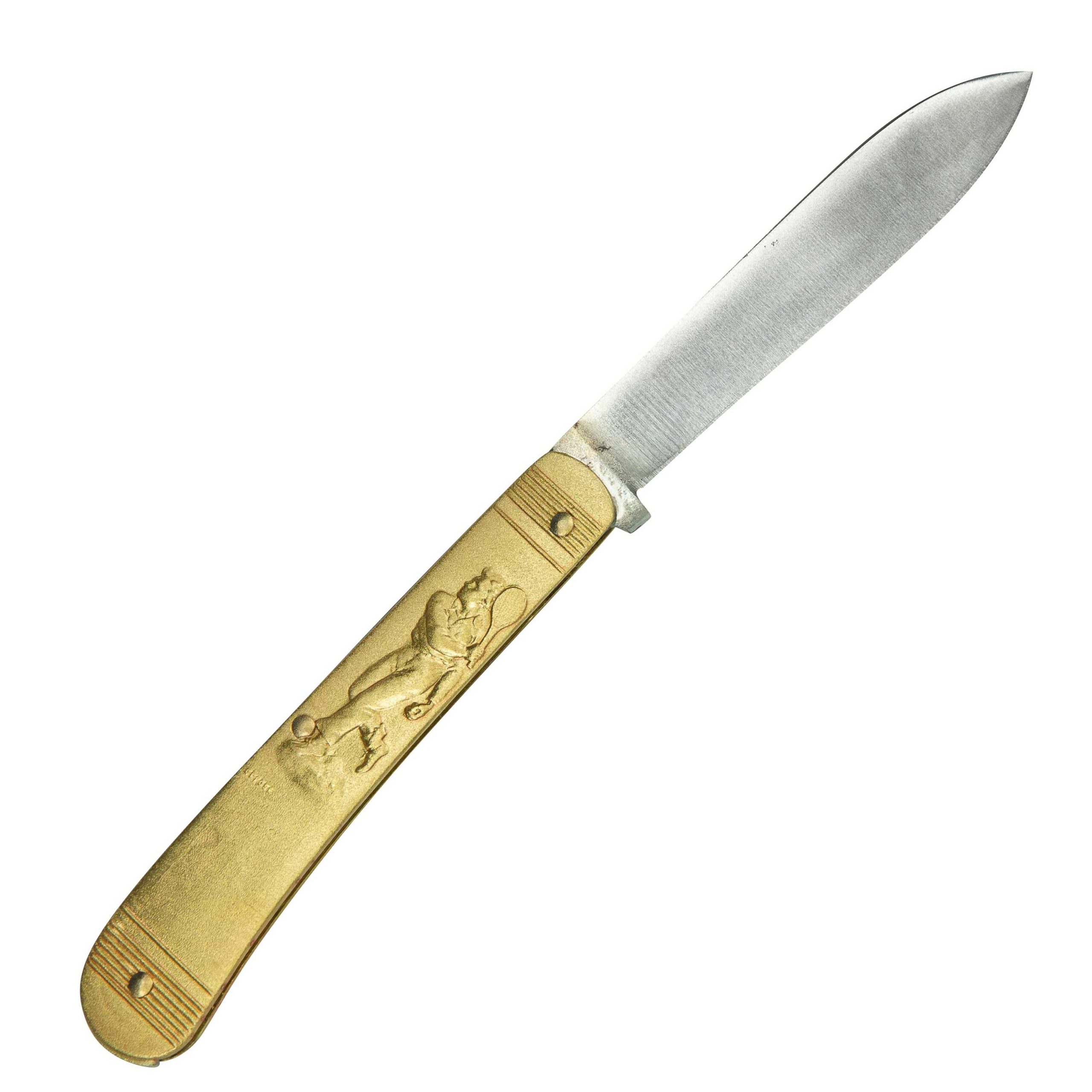 COUTEAU COURSOLLE MOYEN CHASSEUR TENNIS 1 PIECE  MANCHE LAITON - 260 – Image 2