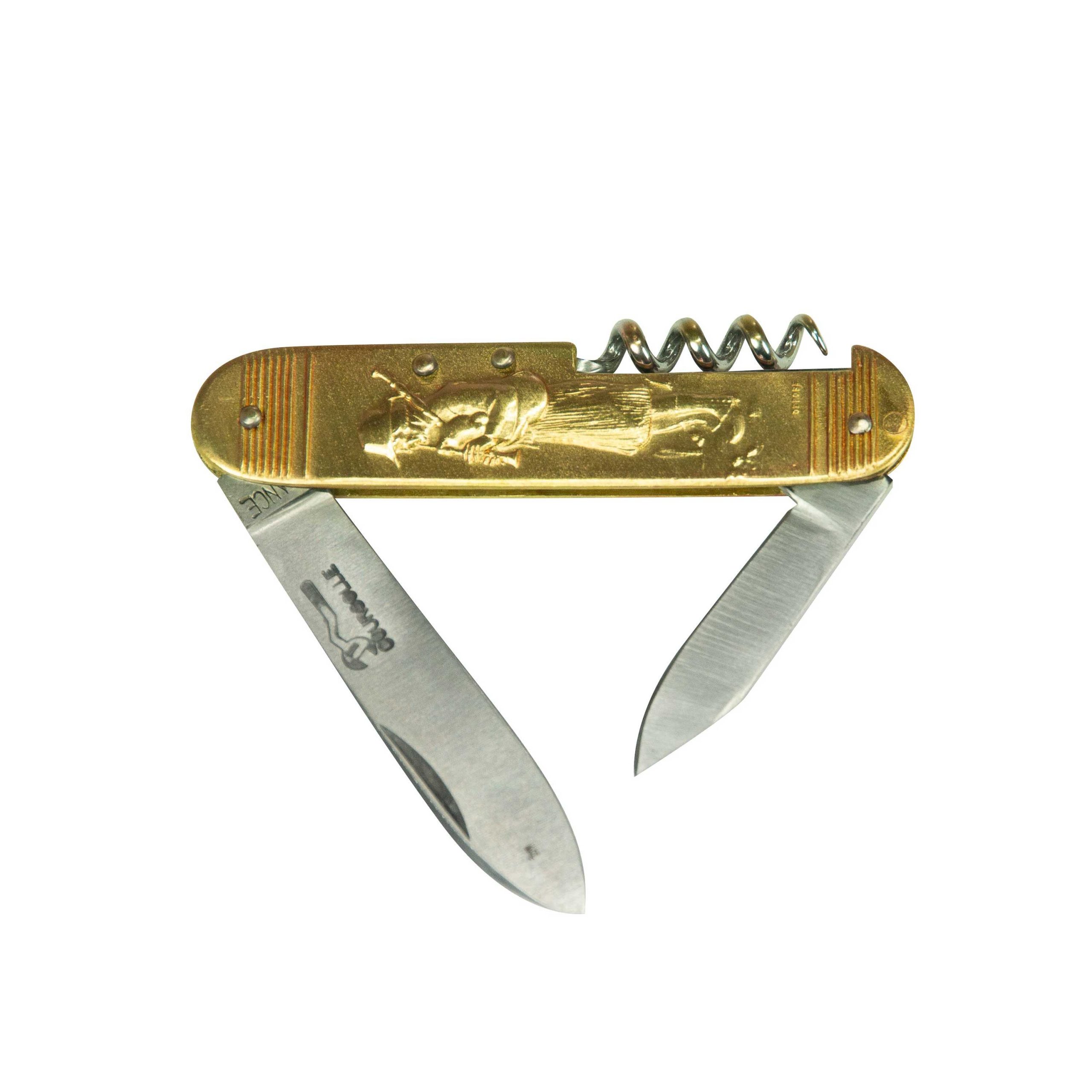 COUTEAU COURSOLLE MOYEN BINIOU FILEUSE 3  PIÈCES  TIRE-BOUCHON CANIF MANCHE LAITON - 204 – Image 3