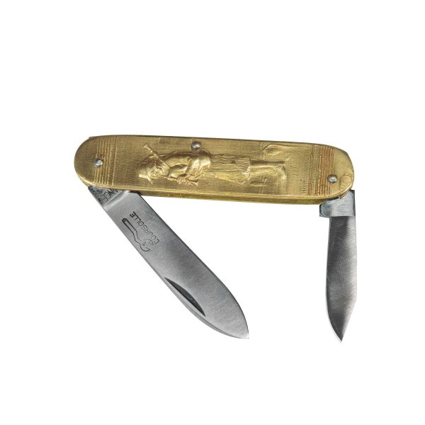 COUTEAU COURSOLLE MOYEN  BINIOU FILEUSE 2  PIECES CANIF MANCHE LAITON - 219 – Image 2
