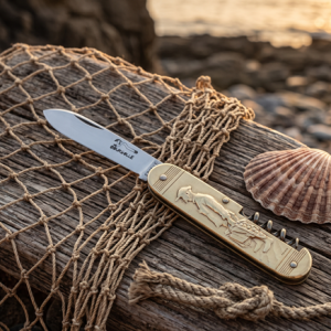 couteau pêcheur manche laiton Coursolle réf. 203