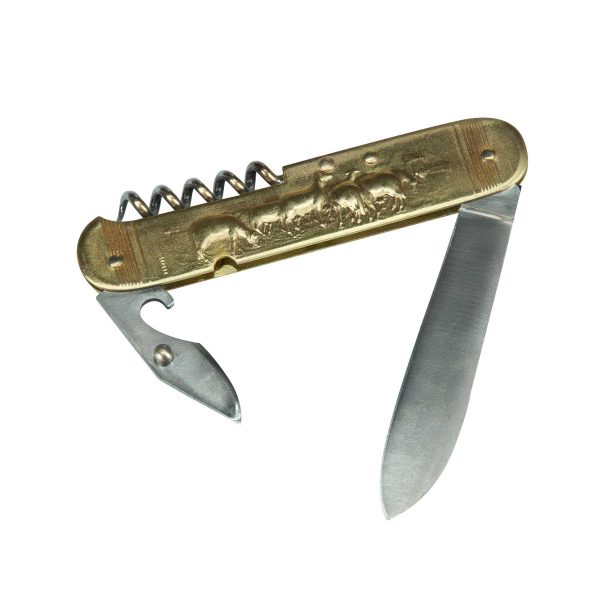COUTEAU COURSOLLE GRAND BERGER MOUTONS 3  PIÈCES  TIRE-BOUCHON OUVRE-BOITE  MANCHE LAITON - 289 – Image 3