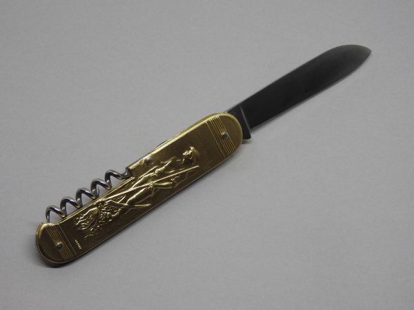 COUTEAU COURSOLLE GRAND SEMEUR  FAUCHEUR 2  PIÈCES  TIRE-BOUCHON   MANCHE LAITON - 249 – Image 2