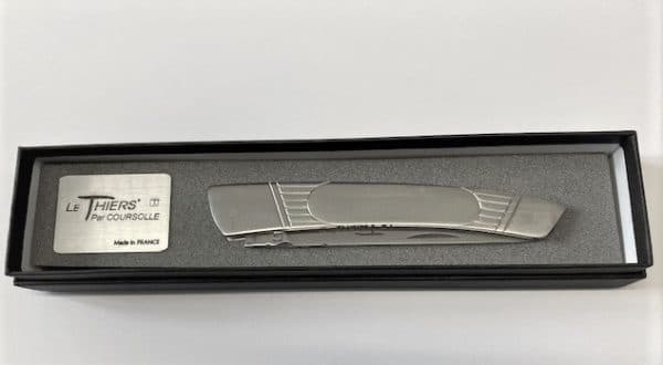 COUTEAU  THIERS TOUT INOX MANCHE INOX SATINE LAME INOX-9512IX