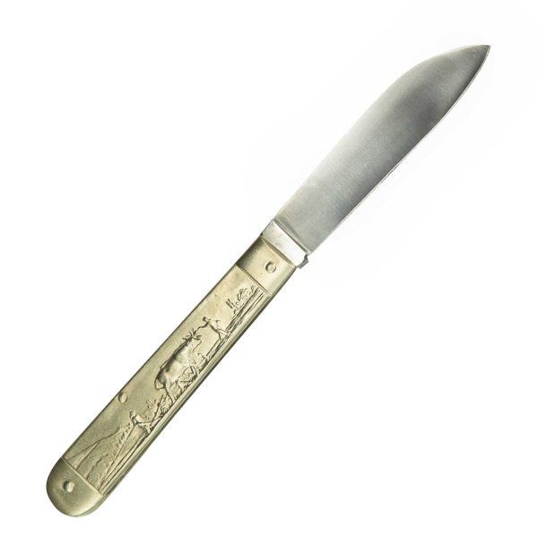 COUTEAU COURSOLLE GRAND LABOUREUR CHARRETIER 1 PIECE MANCHE MAILLECHORT - 294 M – Image 2