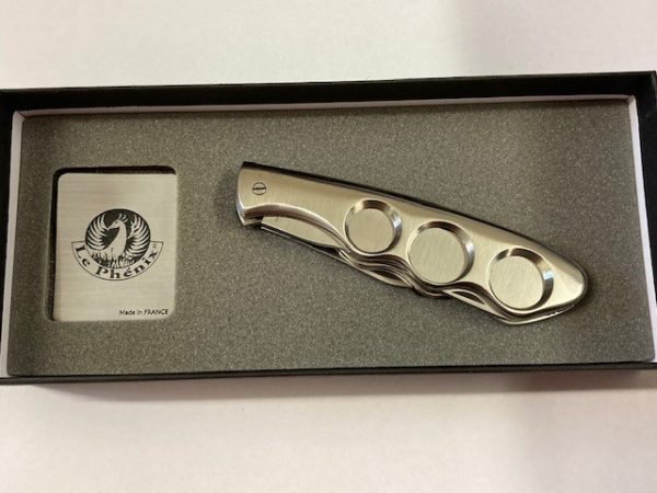 COUTEAU COUPE CIGARE COUPE DROITE TOUT INOX -PH2011