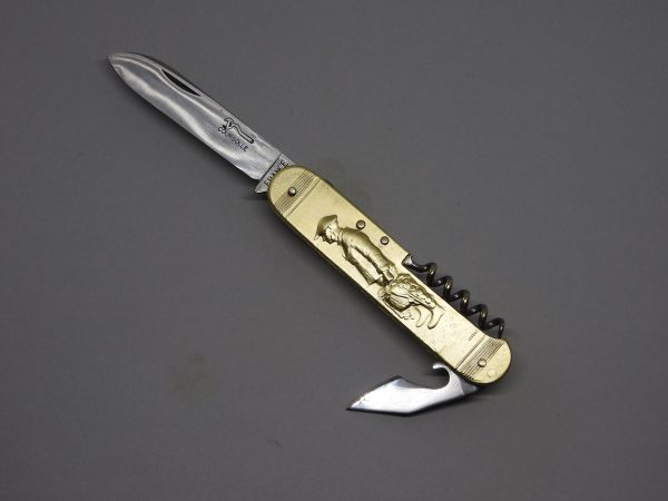 COUTEAU COURSOLLE GRAND PECHEUR BRETON 3  PIÈCES  TIRE-BOUCHON OUVRE-BOITE  MANCHE LAITON - 289 – Image 2