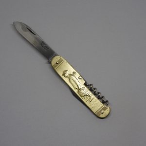 COUTEAU COURSOLLE GRAND PECHEUR BRETON 3  PIÈCES  TIRE-BOUCHON CANIF  MANCHE LAITON - 248