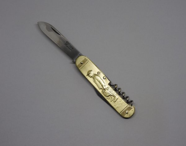COUTEAU COURSOLLE GRAND PECHEUR BRETON 3  PIÈCES  TIRE-BOUCHON CANIF  MANCHE LAITON - 248