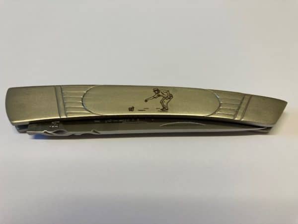 COUTEAU  THIERS TOUT INOX PETANQUE MANCHE INOX SATINE LAME INOX-9512IX