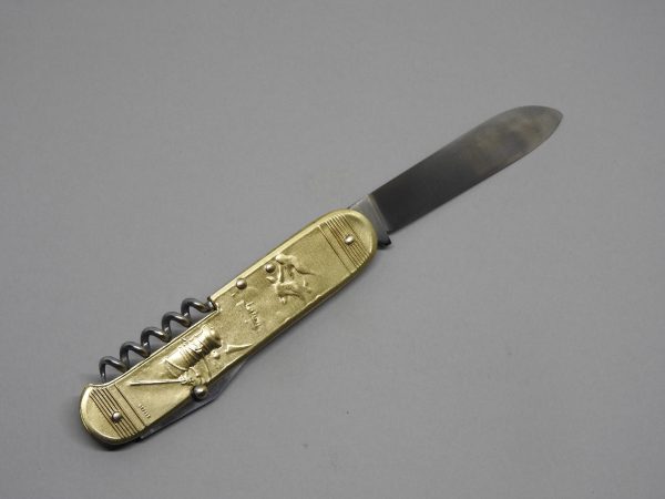 COUTEAU COURSOLLE GRAND MATELOT 3  PIÈCES  TIRE-BOUCHON OUVRE-BOITE  MANCHE LAITON - 289 – Image 5
