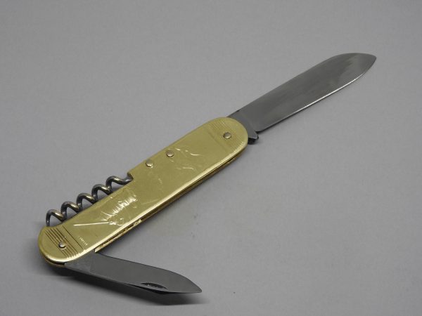 COUTEAU COURSOLLE GRAND MATELOT 3  PIÈCES  TIRE-BOUCHON CANIF  MANCHE LAITON - 248 – Image 3