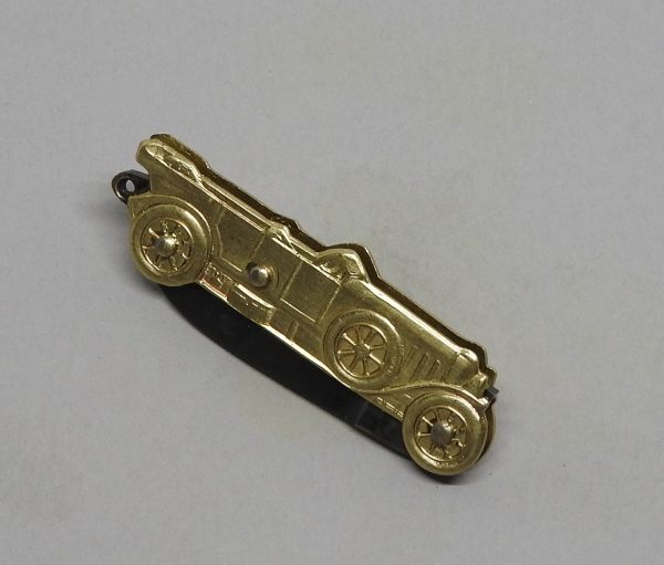 COUTEAU COURSOLLE BRELOQUE AUTO TACOT  NAVETTE 1  PIÈCE   SANS PORTE CLE  MANCHE LAITON - REF 101