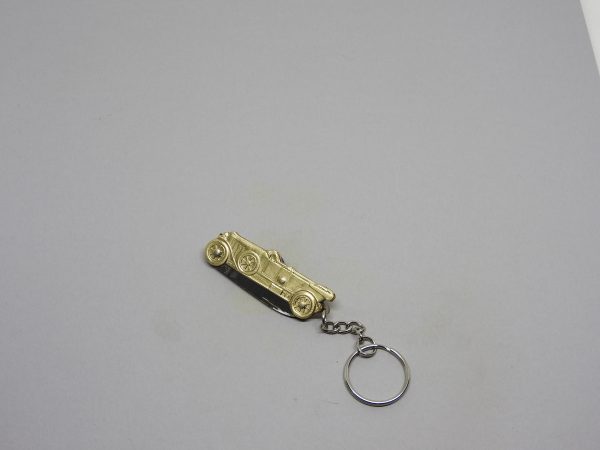 COUTEAU COURSOLLE BRELOQUE AUTO TACOT  1  PIÈCE   AVEC PORTE CLE  MANCHE LAITON - BRELOQUE REF 101 – Image 3