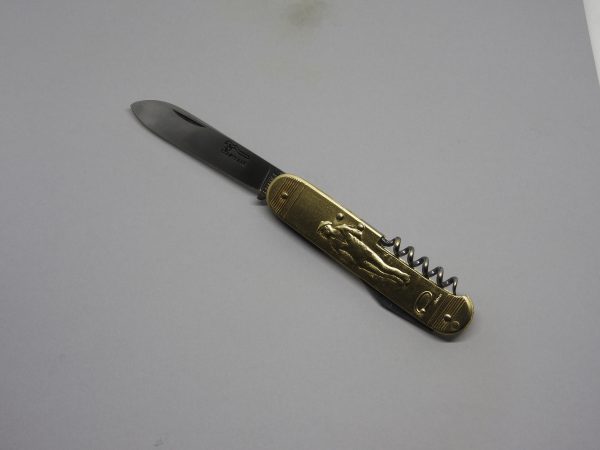 COUTEAU COURSOLLE GRAND MATELOT 3  PIÈCES  TIRE-BOUCHON OUVRE-BOITE  MANCHE LAITON - 289