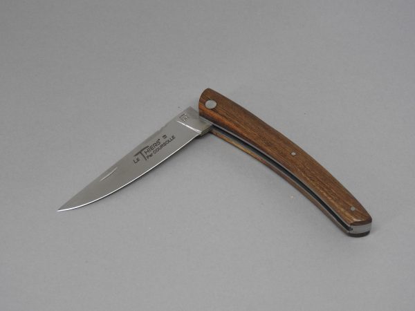 COUTEAU THIERS PLEIN MANCHE PISTACHIER 10 CM 1 PIECE  LAME INOX RESSORT  GUILLOCHE-9610 PIST