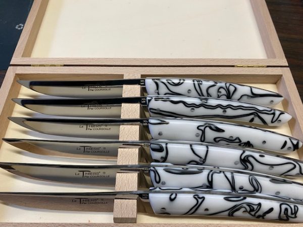 COUTEAU  THIERS TABLE COFFRET DE 6 COUTEAUX DE TABLE  9912THMARB