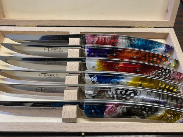 COUTEAU THIERS TABLE COFFRET DE 6 COUTEAUX DE TABLE  9912THPLUME