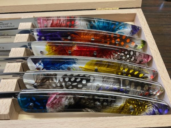 COUTEAU THIERS TABLE COFFRET DE 6 COUTEAUX DE TABLE  9912THPLUME – Image 3