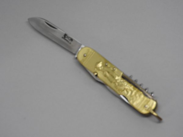 COUTEAU COURSOLLE GRAND PECHEUR QUAI  6  PIÈCES  TIRE-BOUCHON POINÇON OUVRE-BOITE CANIF TOURNEVIS  MANCHE LAITON - 247 – Image 4