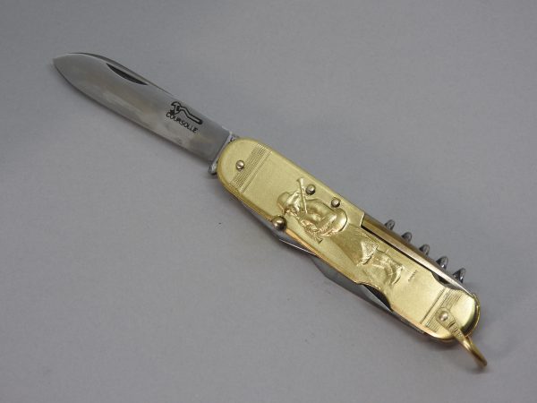 COUTEAU COURSOLLE GRAND JOUEUR DE BINIOU FILEUSE  6  PIÈCES  TIRE-BOUCHON POINÇON OUVRE-BOITE CANIF TOURNEVIS  MANCHE LAITON - 247 – Image 2