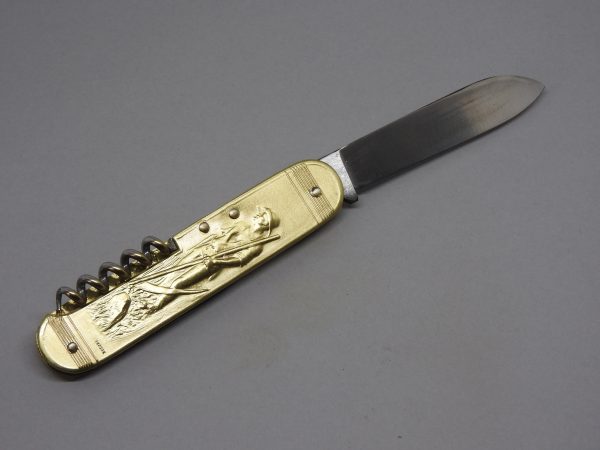 COUTEAU COURSOLLE GRAND SEMEUR FAUCHEUR 3  PIÈCES  TIRE-BOUCHON POINÇON  MANCHE LAITON - 279 – Image 2