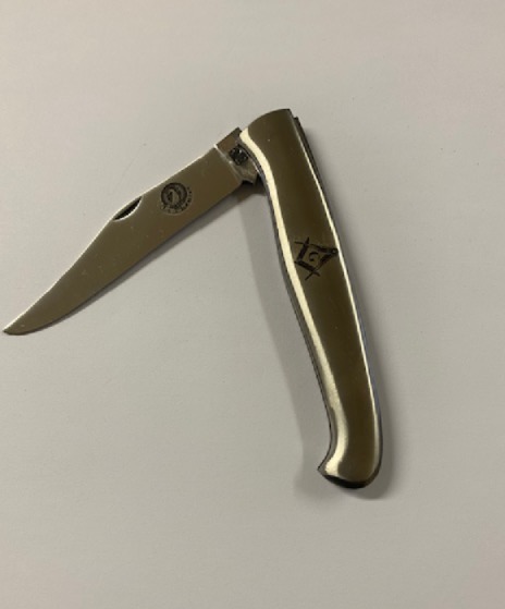 COUTEAU LE PHENIX TOUT INOX 1 PIECE MAÇONNIQUE PHENIX2001 – Image 2