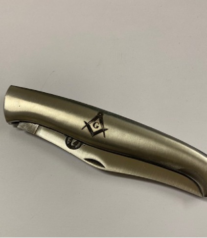 COUTEAU LE PHENIX TOUT INOX 1 PIECE MAÇONNIQUE PHENIX2001 – Image 3