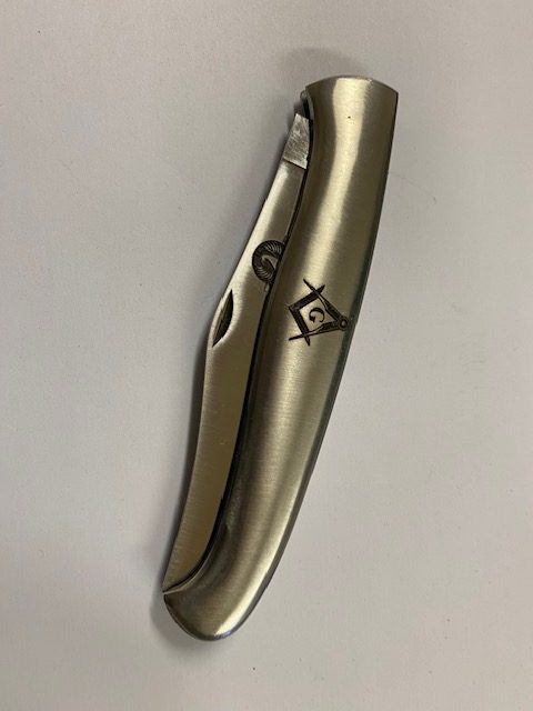 COUTEAU LE PHENIX TOUT INOX 1 PIECE MAÇONNIQUE PHENIX2001 – Image 4