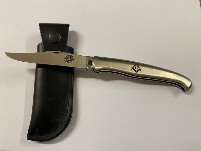 COUTEAU LE PHENIX TOUT INOX 1 PIECE MAÇONNIQUE PHENIX2001