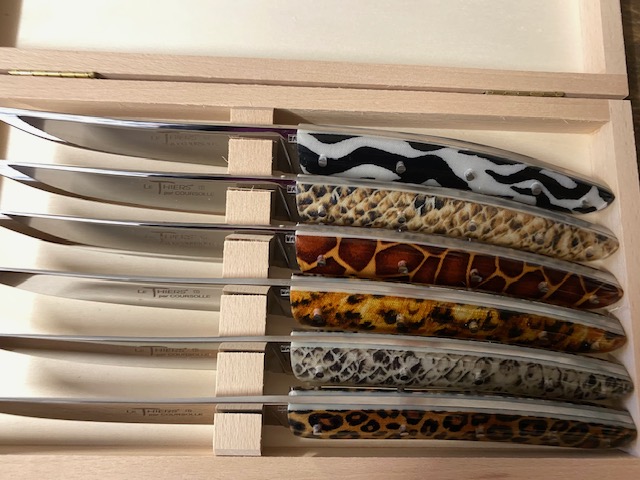 COUTEAU THIERS TABLE COFFRET DE 6 COUTEAUX DE TABLE 9912THAFRICA