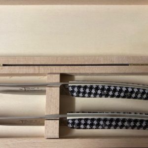 COUTEAU THIERS TABLE COFFRET DE 2 COUTEAUX DE TABLE 9912THNOIRBLANC