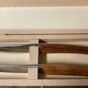 COUTEAU THIERS TABLE COFFRET DE 2 COUTEAUX DE TABLE 9912THBOIS