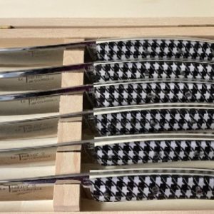 COUTEAU THIERS TABLE COFFRET DE 6 COUTEAUX DE TABLE 9912THNOIRBLANC