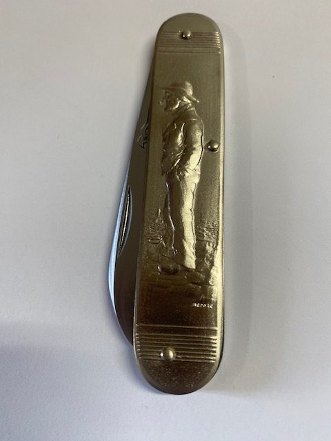 COUTEAU COURSOLLE GRAND PECHEUR BRETON 1 PIÈCE MANCHE MAILLECHORT - 252M