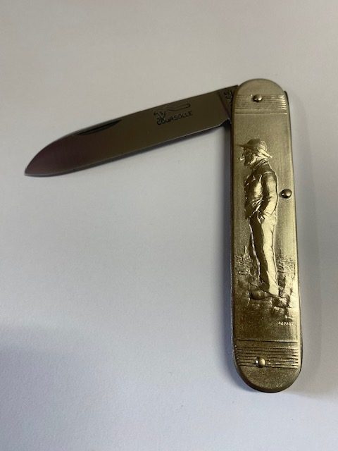 COUTEAU COURSOLLE GRAND PECHEUR BRETON 1 PIÈCE MANCHE MAILLECHORT - 252M – Image 4